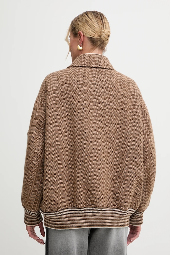 Ruházat Missoni dzseki gyapjúkeverékből DS25WC1F.BC005R barna