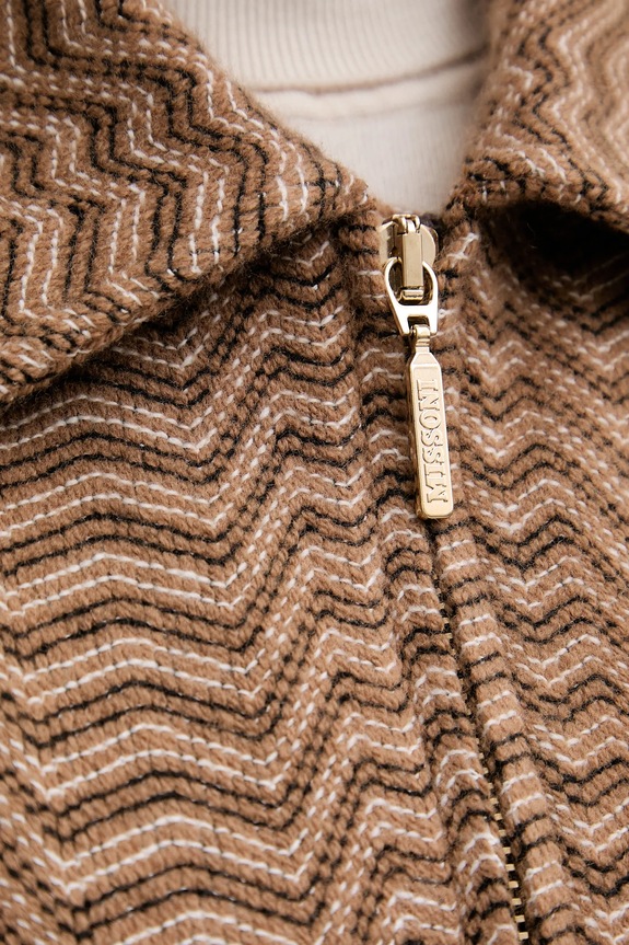 Missoni dzseki gyapjúkeverékből DS25WC1F.BC005R barna