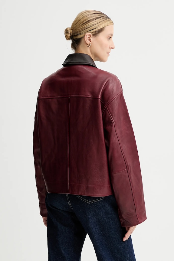 Oblečení Kožená bunda Rag & Bone RA5A25F0MCR burgundské