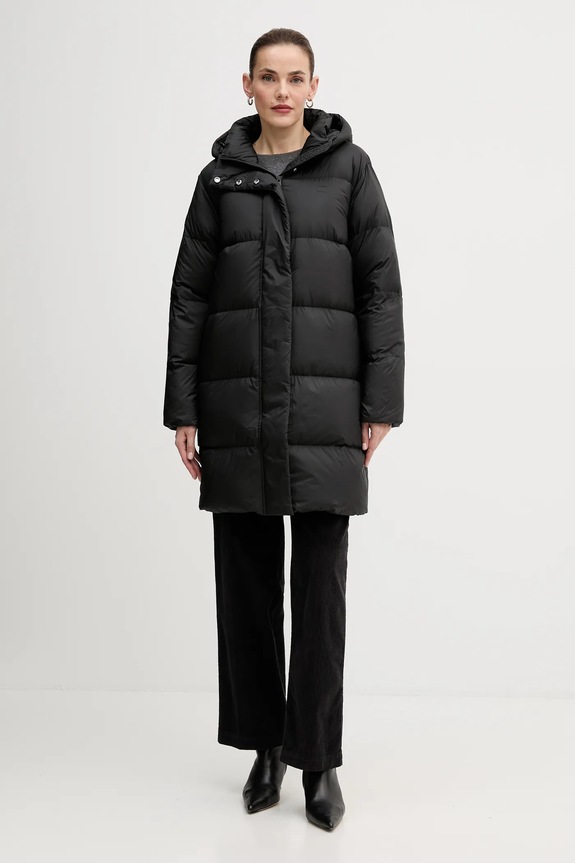 Páperová bunda Tommy Hilfiger zateplené čierna WW0WW46535