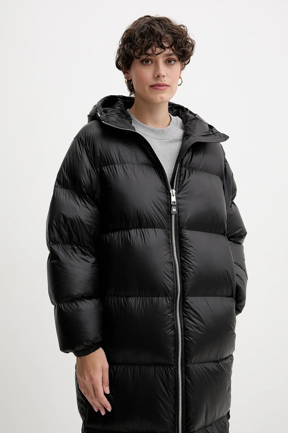 Páperová bunda Tommy Hilfiger čierna WW0WW46543