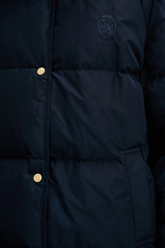 Μπουφάν με επένδυση από πούπουλα Tommy Hilfiger WW0WW47279 σκούρο μπλε