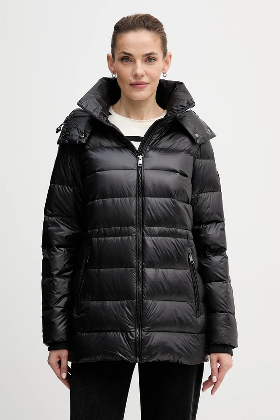 Pernata jakna Tommy Hilfiger Planet friendly crna WW0WW47355