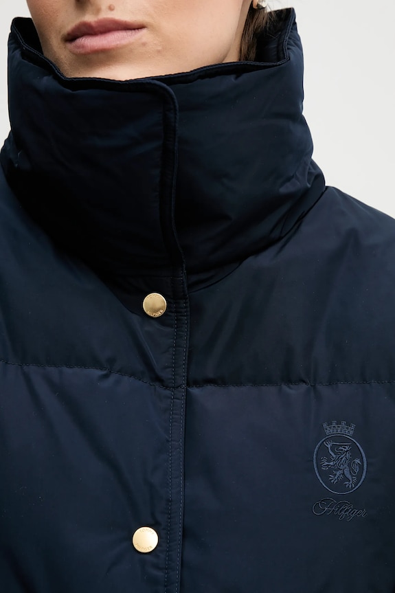 Tommy Hilfiger kurtka puchowa WW0WW47294 granatowy