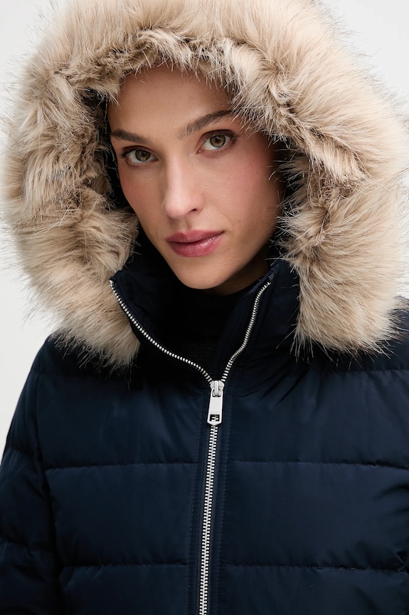 Páperová bunda Tommy Hilfiger WW0WW47542 tmavomodrá