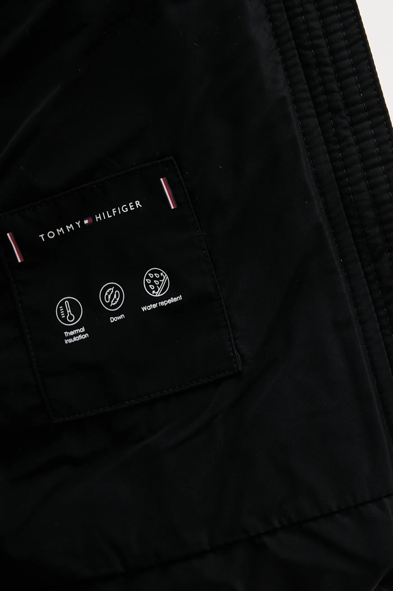 Μπουφάν με επένδυση από πούπουλα Tommy Hilfiger WW0WW47542 μαύρο