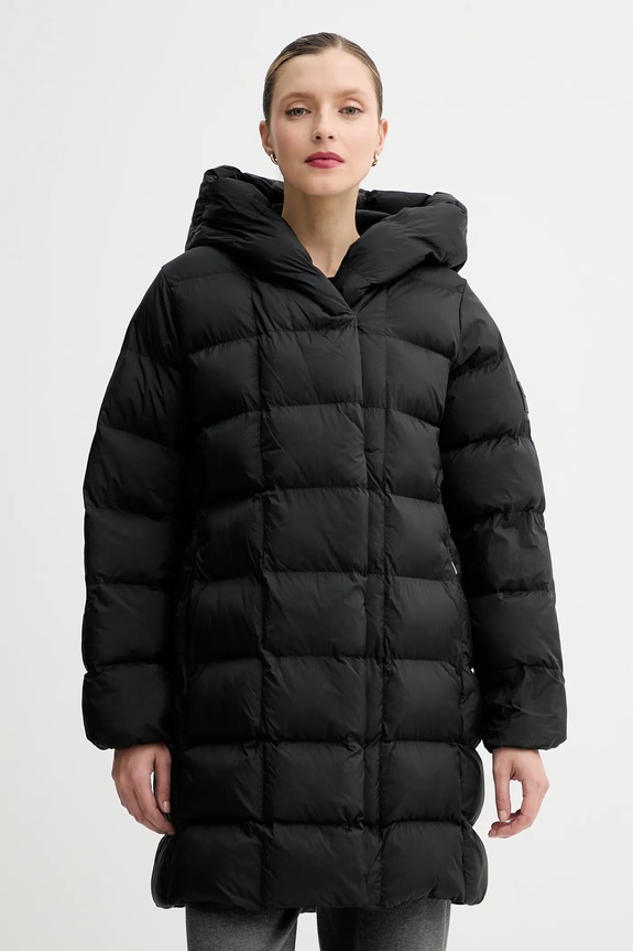Bunda Calvin Klein oversize čierna LV044D541G