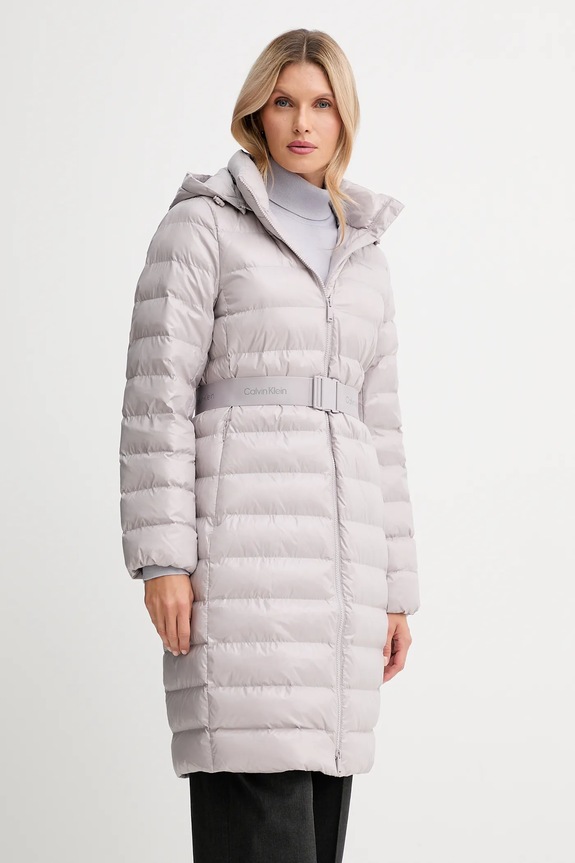 Μπουφάν Calvin Klein γκρί LV044D543G