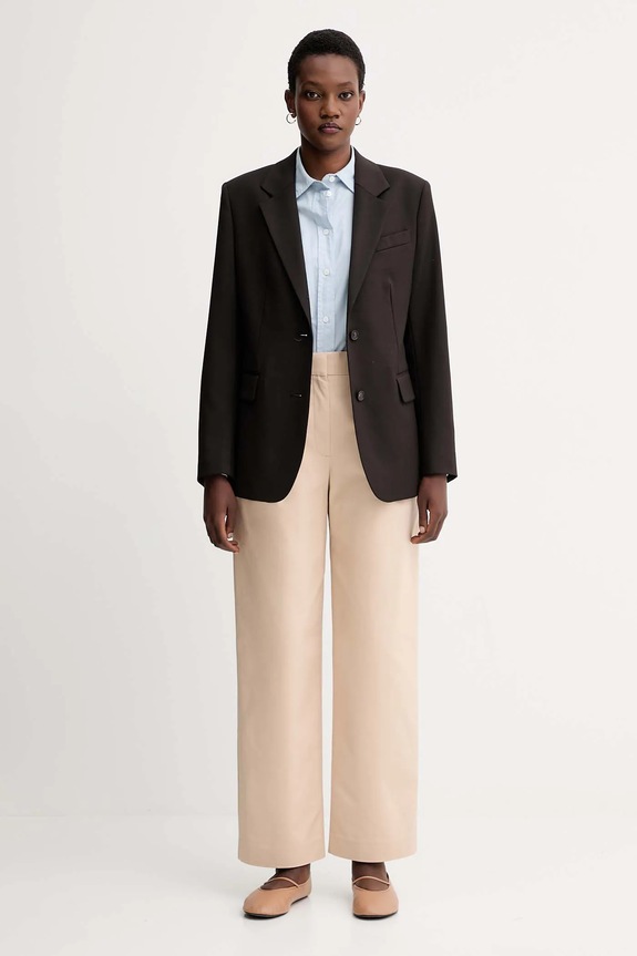 Sako s dodatkom vune Filippa K 31825.FK smeđa AW25