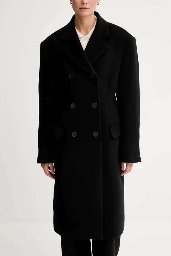 Kaput s dodatkom vune Filippa K 31972.FK crna