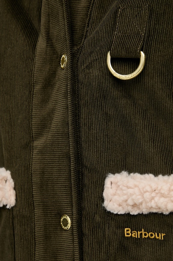 Barbour geacă din velur TABITHA LCA0366 verde