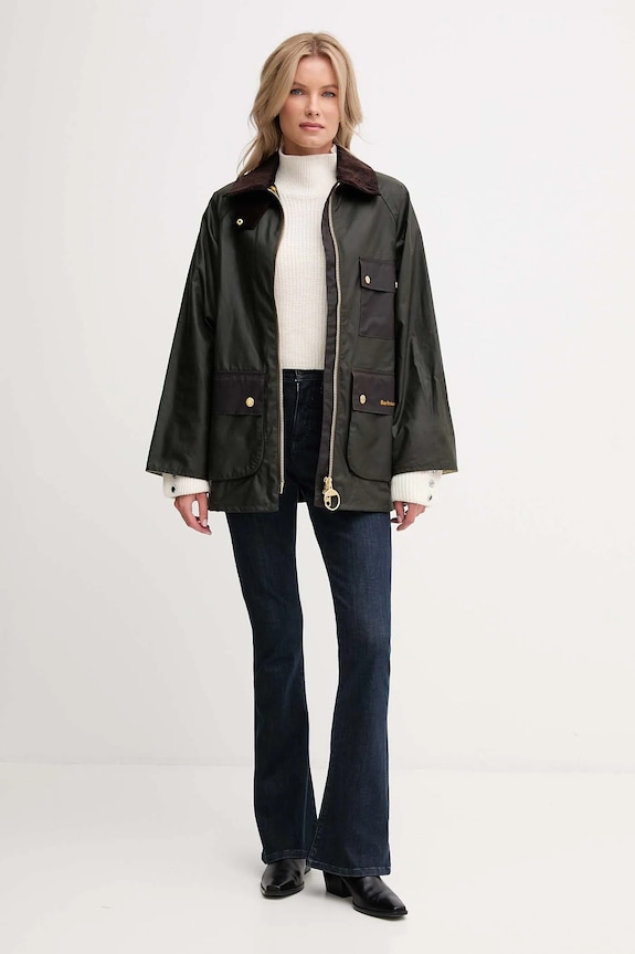 Pamučna jakna Barbour LUELLA LWX1483 zelena AW25