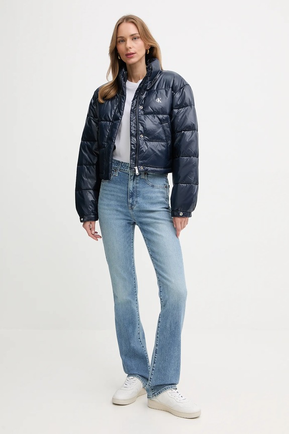 Jakna Calvin Klein Jeans LV047D504G mornarsko modra AW25