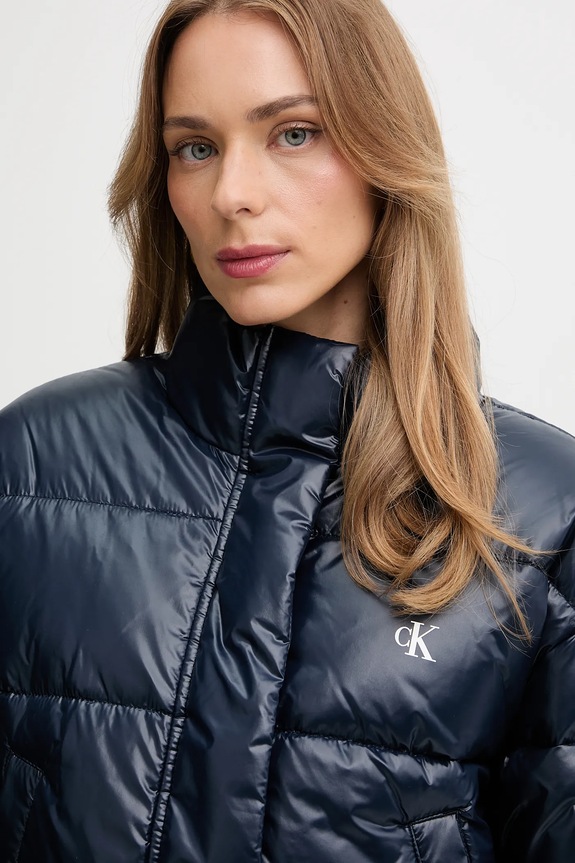 Jakna Calvin Klein Jeans mornarsko modra LV047D504G