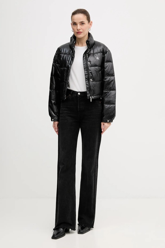 Bunda Calvin Klein Jeans LV047D504G čierna AW25