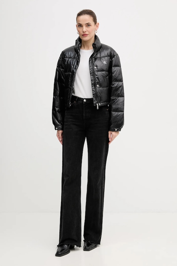 Bunda Calvin Klein Jeans LV047D504G čierna AW25