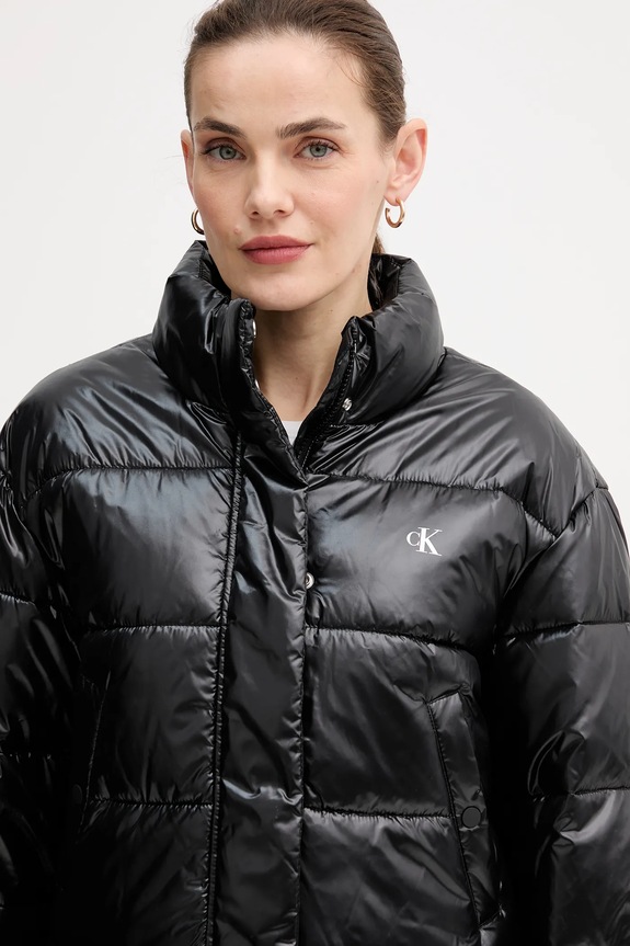 Bunda Calvin Klein Jeans čierna LV047D504G