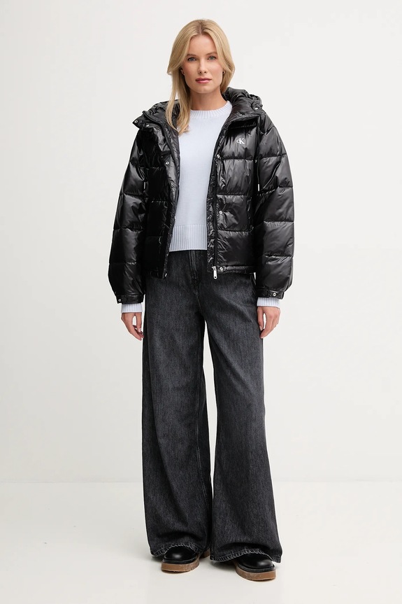 Bunda Calvin Klein Jeans LV047D505G čierna AW25