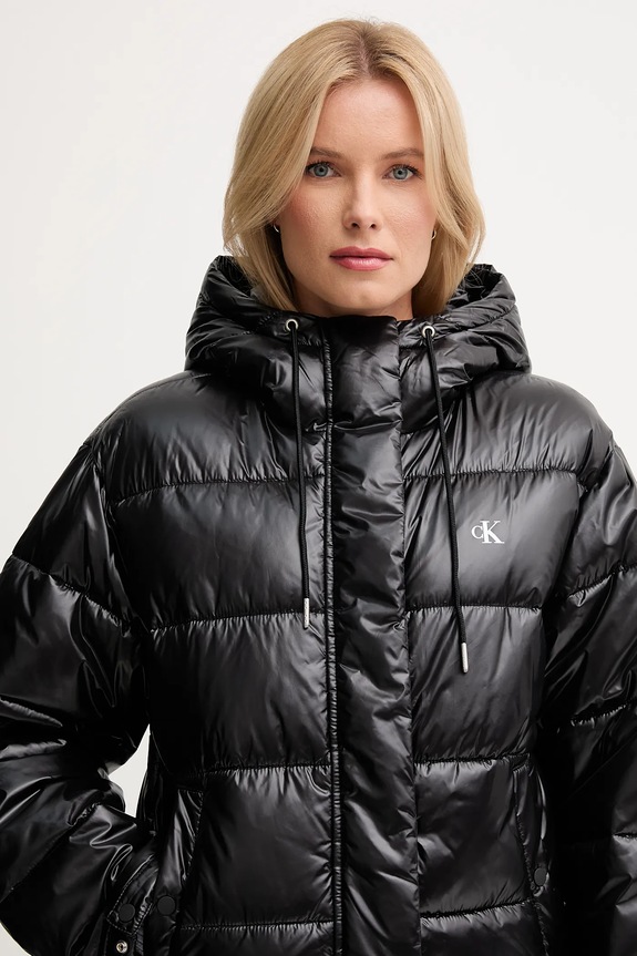 Bunda Calvin Klein Jeans čierna LV047D505G