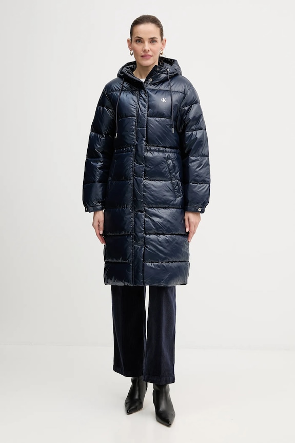 Bunda Calvin Klein Jeans parka tmavomodrá LV047D506G