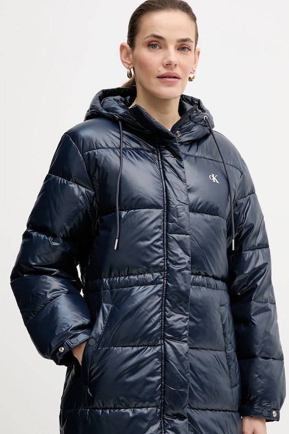 Bunda Calvin Klein Jeans tmavomodrá LV047D506G