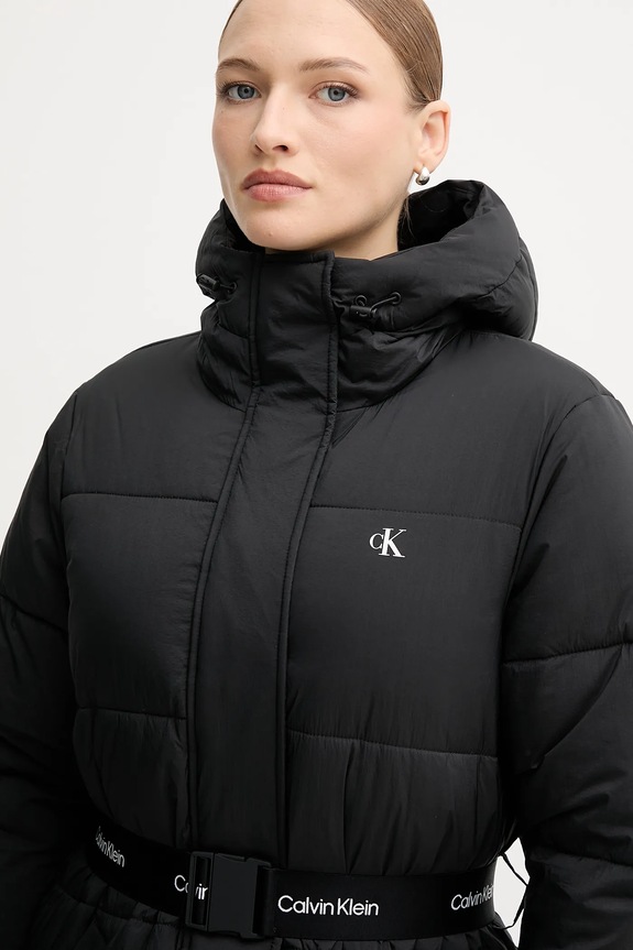 Bunda Calvin Klein Jeans čierna LV047D507G
