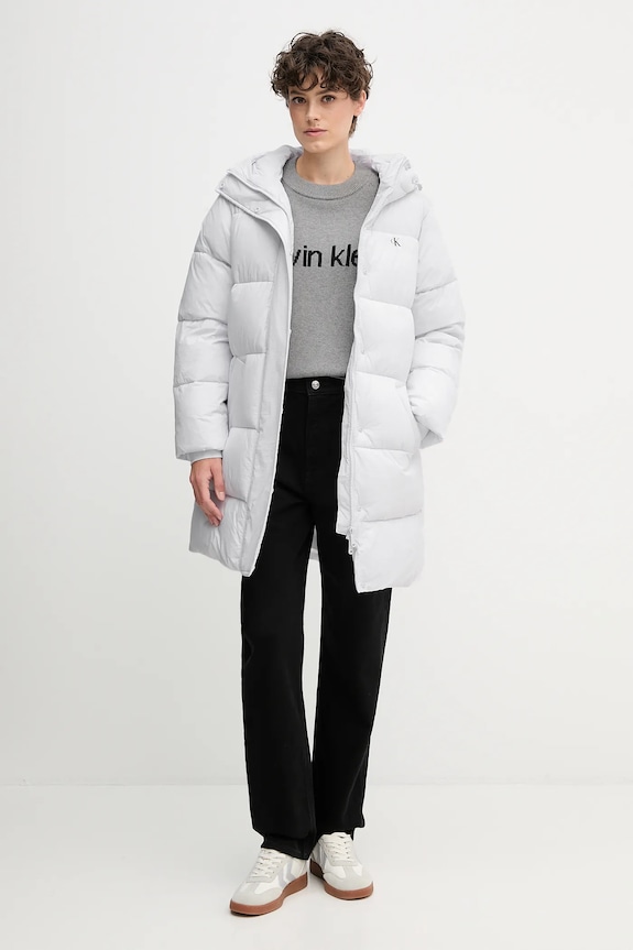 Bunda Calvin Klein Jeans LV047D508G fialová AW25