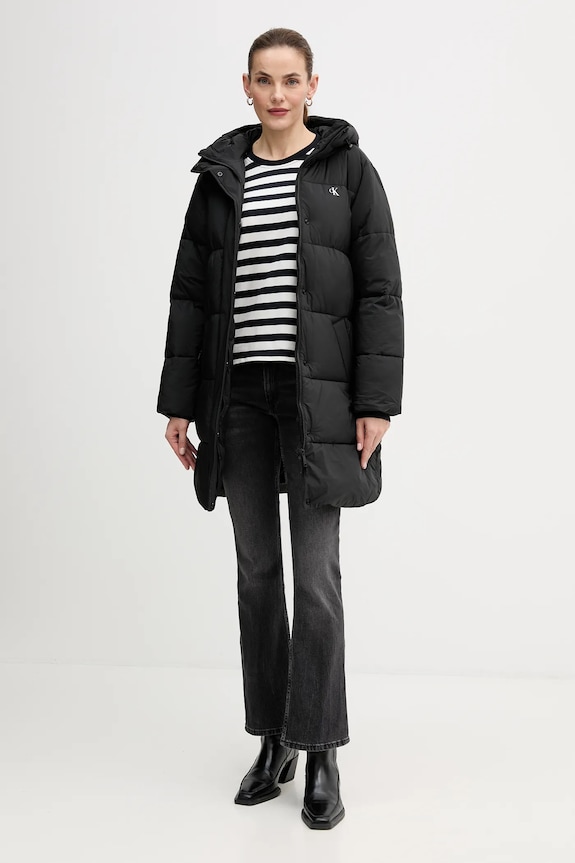 Bunda Calvin Klein Jeans čierna LV047D508G