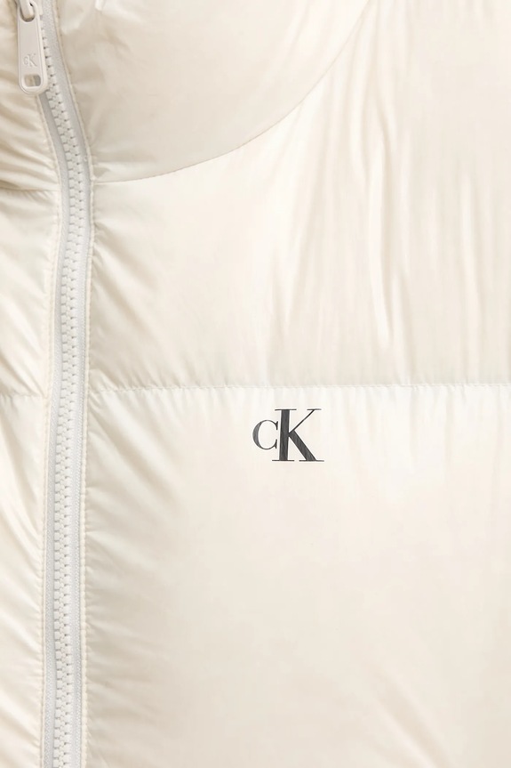 Μπουφάν με επένδυση από πούπουλα Calvin Klein Jeans LV047D510G μπεζ