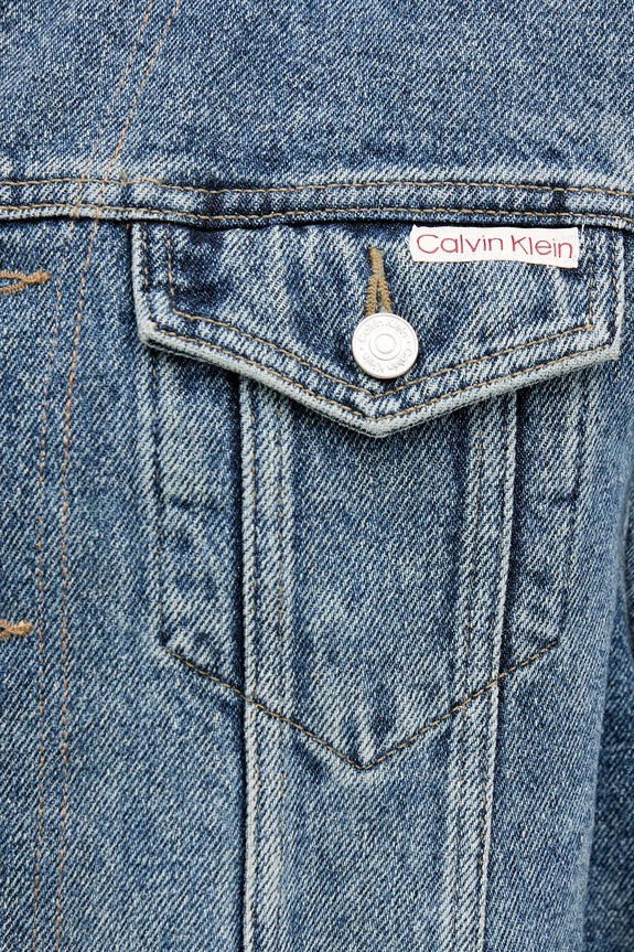 Calvin Klein Jeans pamut farmerdzseki LV047D725G kék