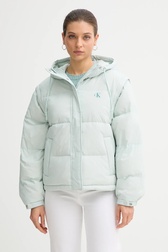 Αμάνικο από πούπουλα Calvin Klein Jeans άλλο πράσινο LV044D522G