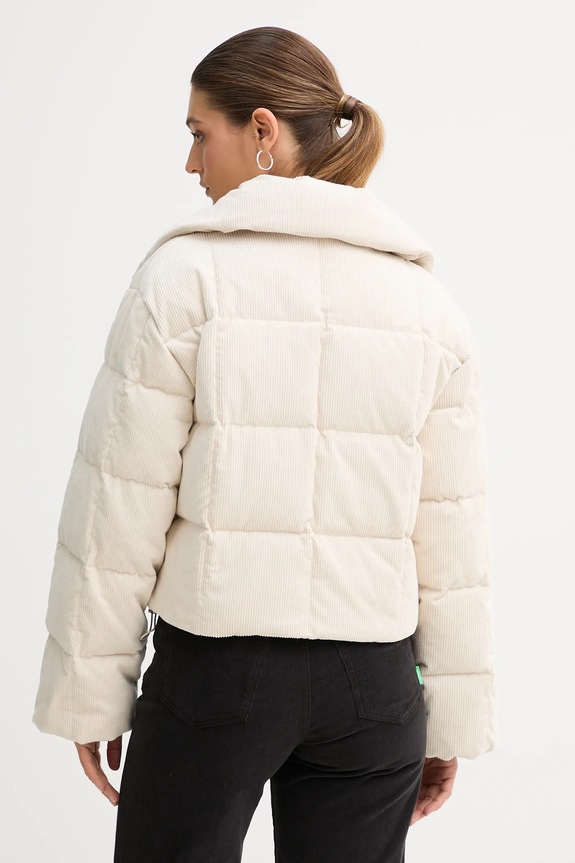 Oblečení Manšestrová péřová bunda Calvin Klein Jeans LV044D527G béžová