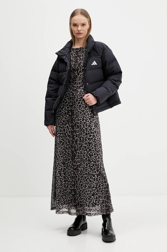 Μπουφάν με επένδυση από πούπουλα adidas Helionic JN2087 μαύρο AW25