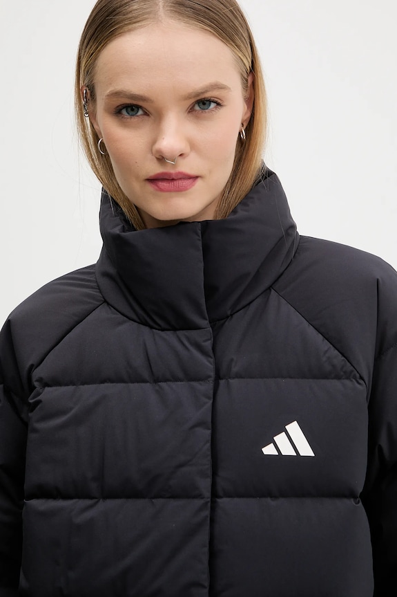 Μπουφάν με επένδυση από πούπουλα adidas Helionic μαύρο JN2087