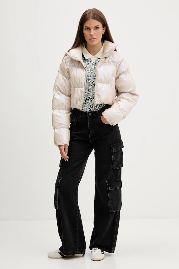 Jakna adidas Originals Ess Glossy JX2985 bež AW25