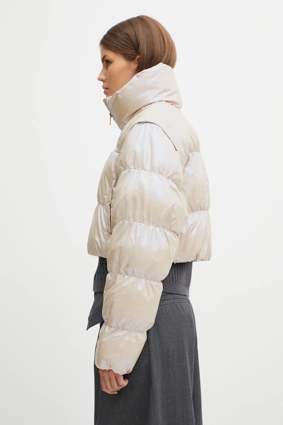 Яке adidas Originals Ess Glossy JX2985 бежов AW25