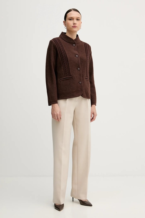 Vunena jakna Hoss Intropia 5432678 smeđa AW25