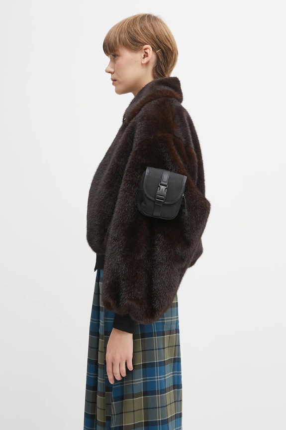 Куртка Coperni Faux Fur Bomber COPBL33F9015 коричневий AW25