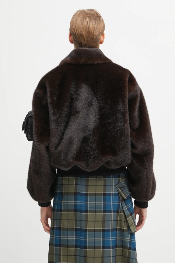 Одяг Куртка Coperni Faux Fur Bomber COPBL33F9015 коричневий
