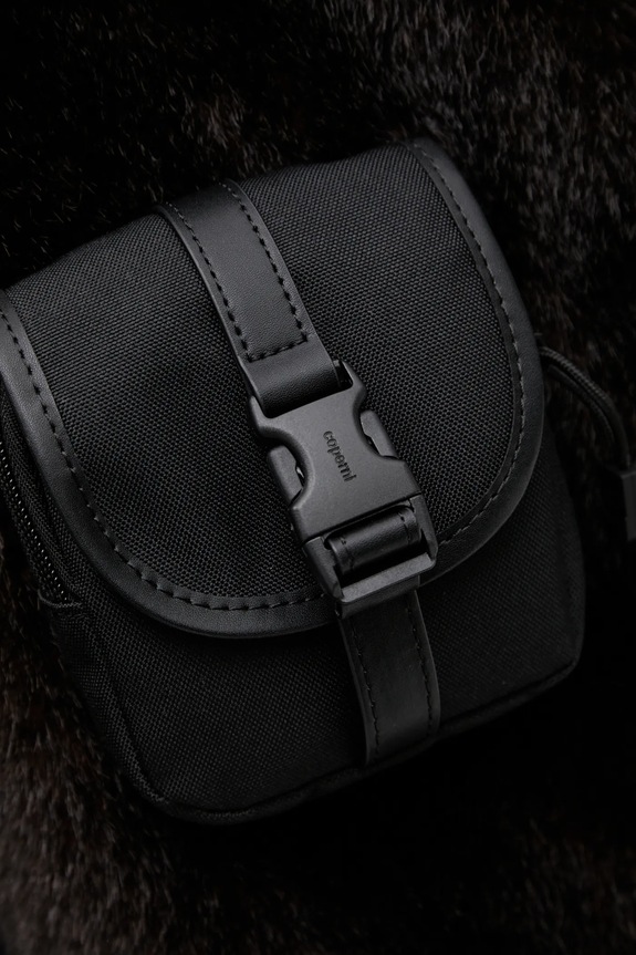 Coperni rövid kabát Faux Fur Bomber COPBL33F9015 barna