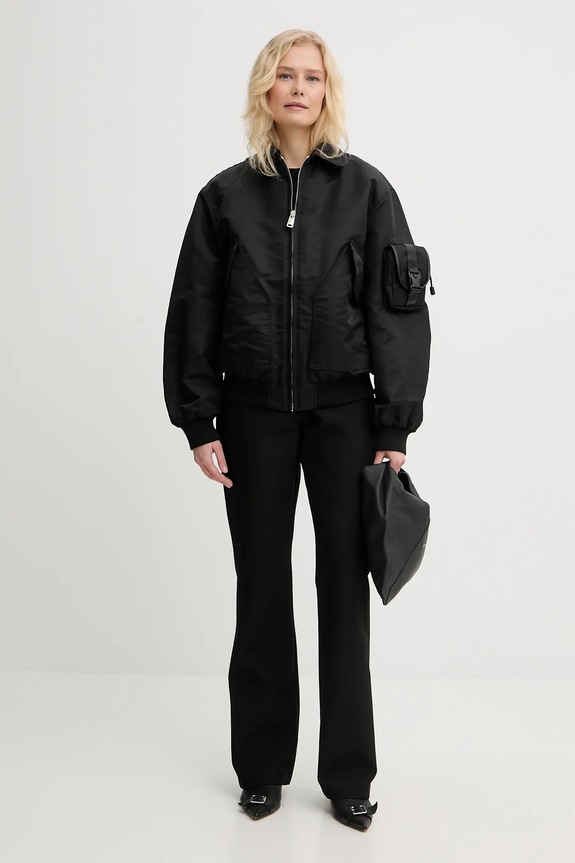 Coperni rövid kabát Bomber COPBL32F3003 fekete AW25