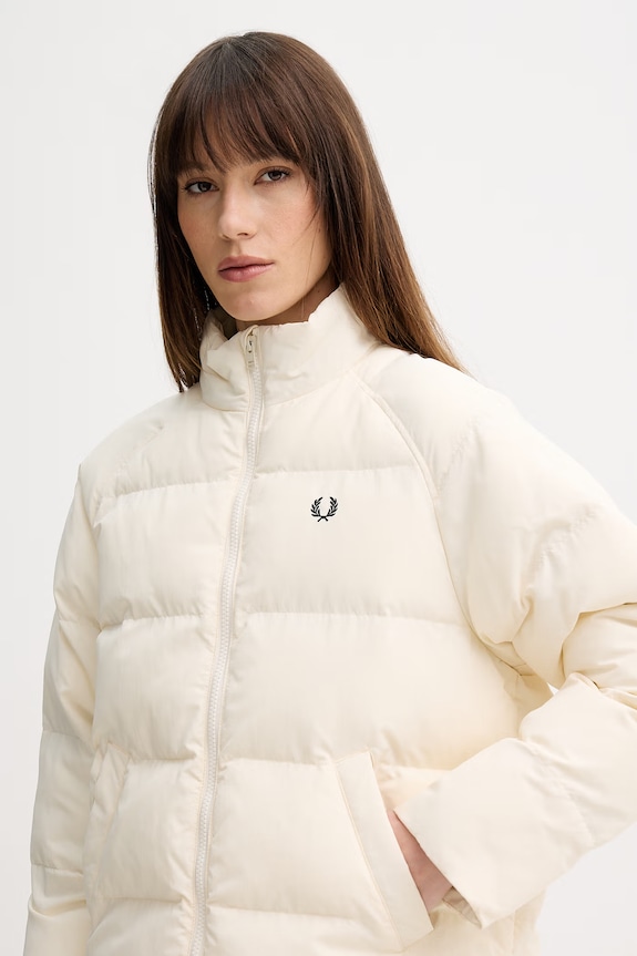Fred Perry kurtka puchowa damska beżowy J1118
