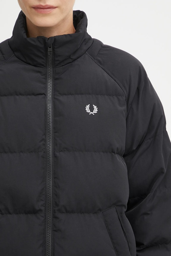 Fred Perry páperová bunda dámska čierna J1118