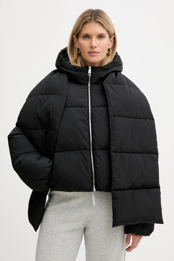 Bunda BOSS Orange C_Polala oversize čierna 50548028