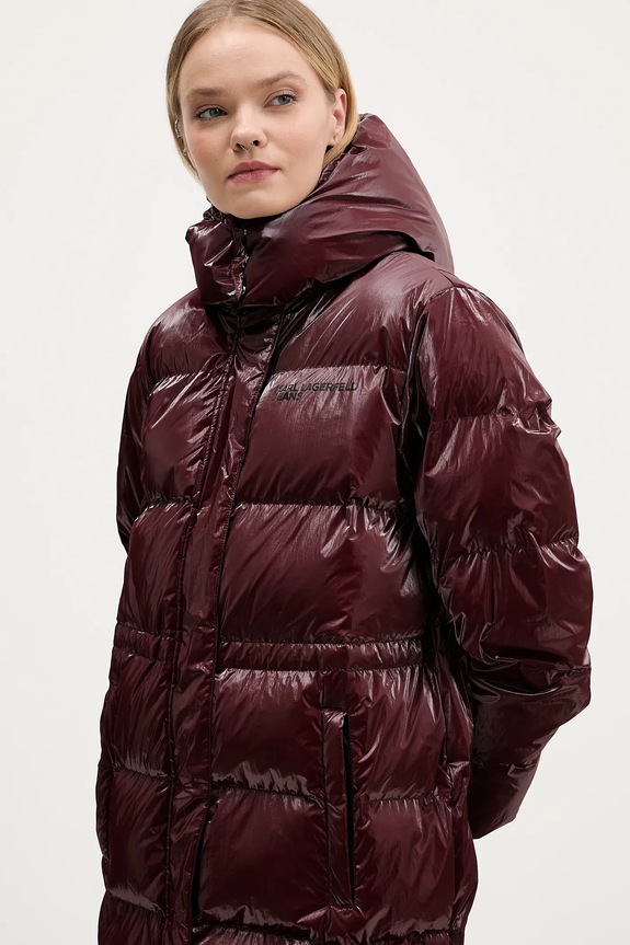 Jakna Karl Lagerfeld Jeans bordo A4W15059