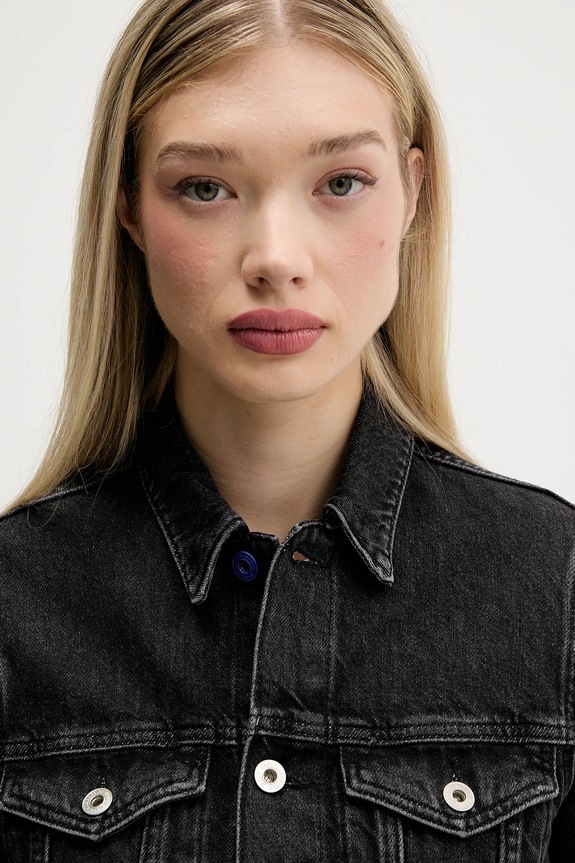 Rifľová bunda Karl Lagerfeld Jeans čierna A4W14012