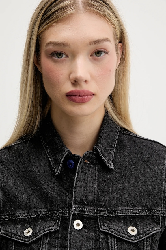 Rifľová bunda Karl Lagerfeld Jeans čierna A4W14012