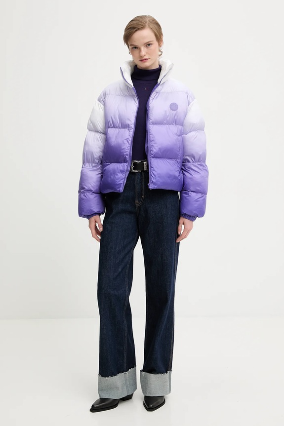 Bunda Hugo Blue Flamini-1_B 50543604 fialová AW25