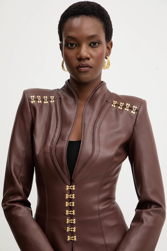 Elisabetta Franchi geacă maro GI18757E2