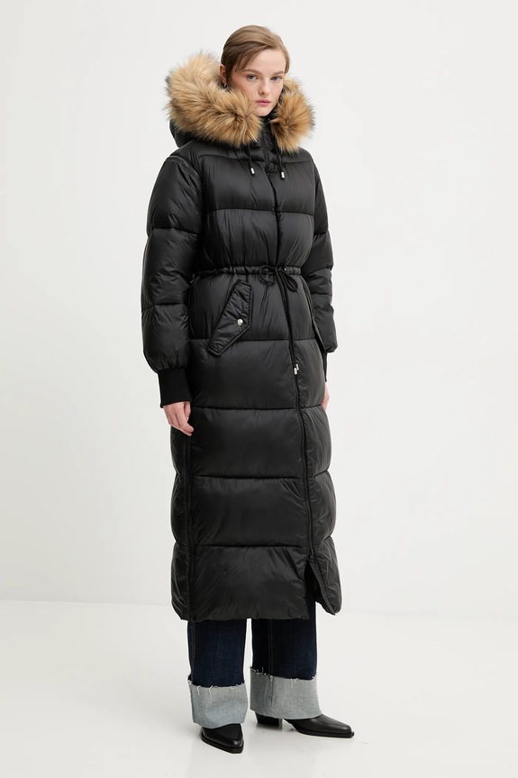 Bunda HUGO Farrow-1 50547222 čierna AW25